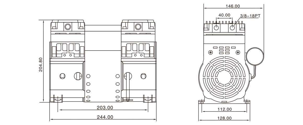 HP-2000V活塞真空泵