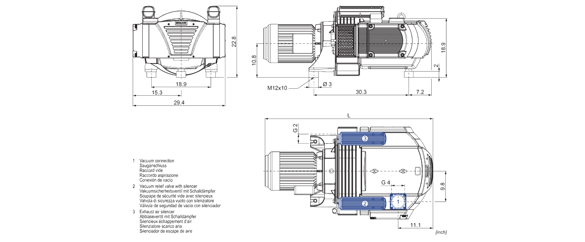 VXLF 2.500真空泵